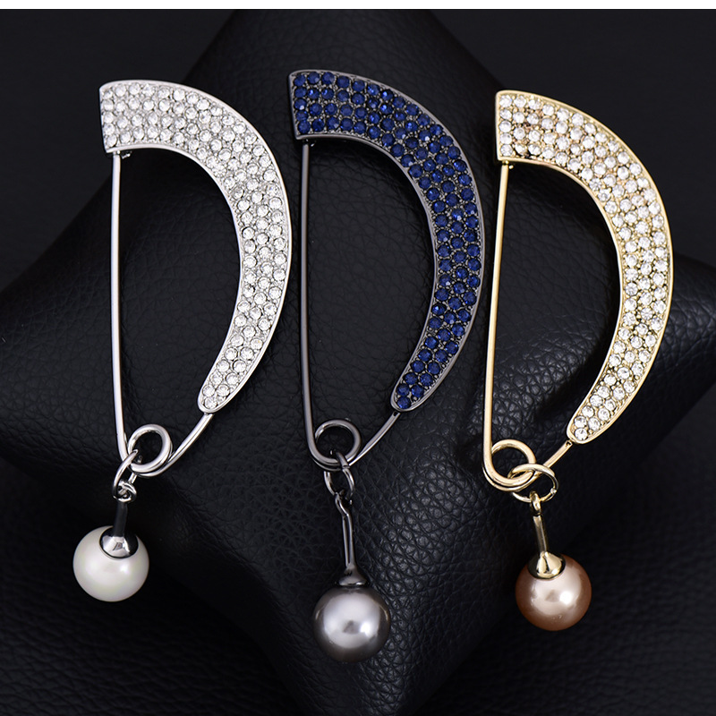 Perlen Brosche Für Damen Dekoratives Accessoire Für Strickjacken_voghion.com