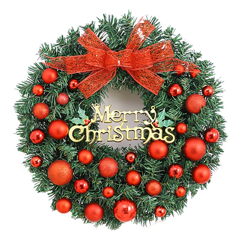 Amazon popular guirnalda de Navidad ratán 40/50/60cm decoración de Navidad Garland puerta colgando escena diseño