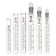 Glass Scale Test Tube Glass Test Tube with Plug Scale Test Tube 5ml10ml15ml20ml25ml50ml