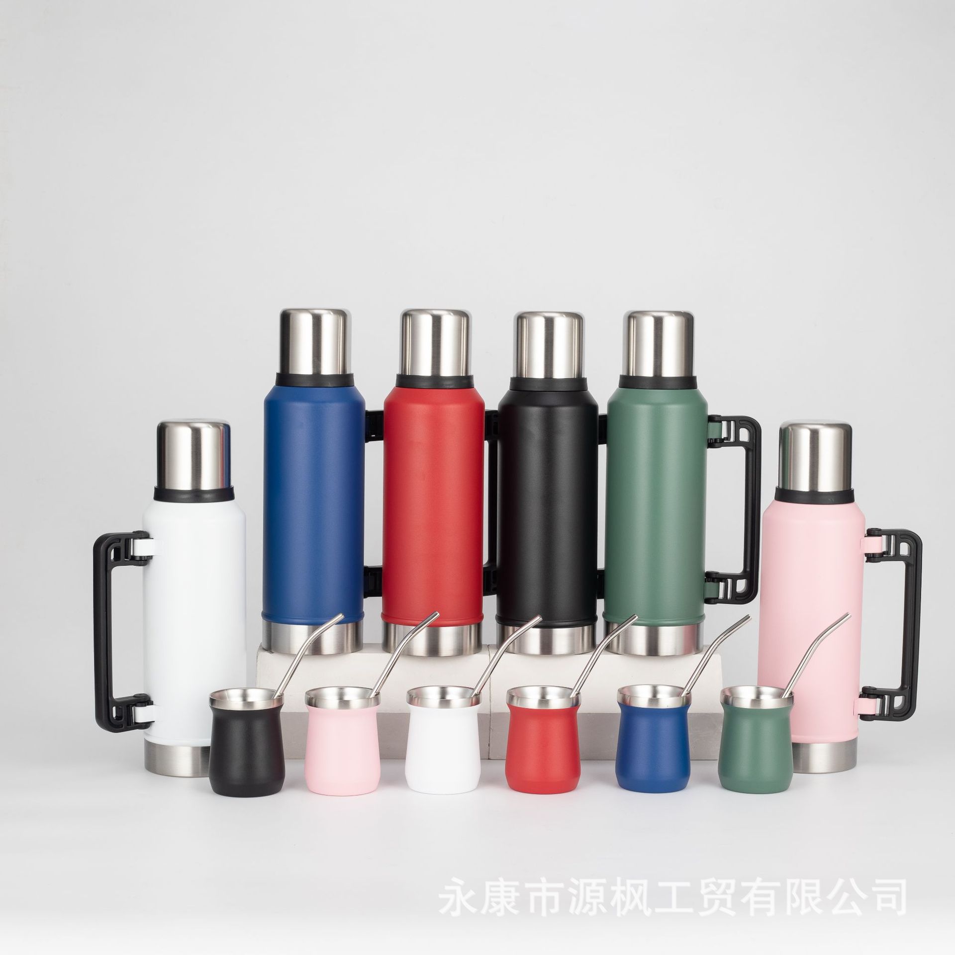 Nuevo vaso térmico transfronterizo de acero inoxidable 304, doble capa, para exteriores, de gran capacidad, portátil, aislado y que retiene el frío.