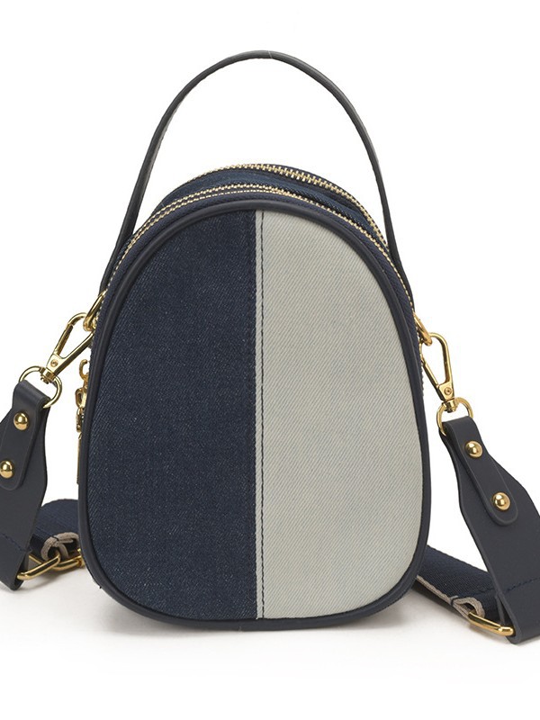 Jean empalme bolso de mano de color contraste mujer 2026 nuevo estilo de lujo ligero cruzado de moda de moda de hombro mochila