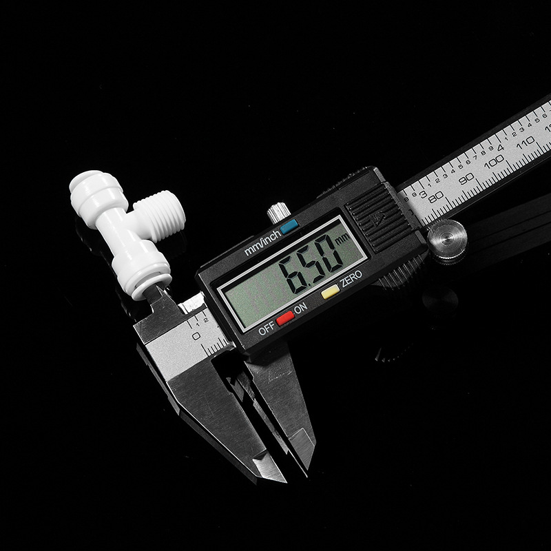 Purificador de agua de tipo T máquina de agua pura máquina de ro Medio 2 puntos dientes exteriores 2 lados 2 puntos tubo rápido tee conjunta accesorios universales