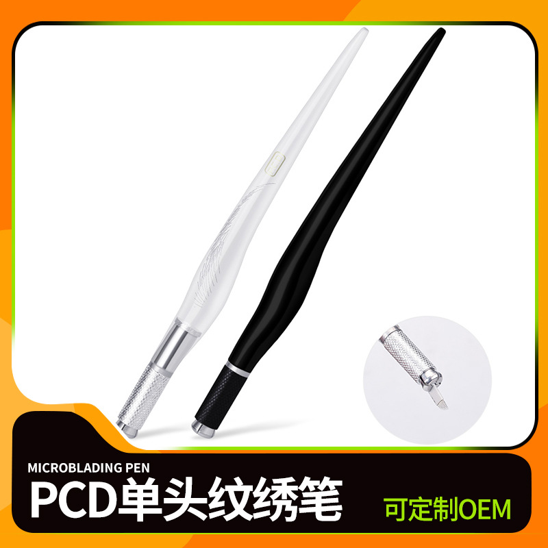 Factory Direct Sales Single-Head Tattoo Pen No. 10 Eyebrow Tattoo Pen Korean-Style Cross Tattoo Manual Pen