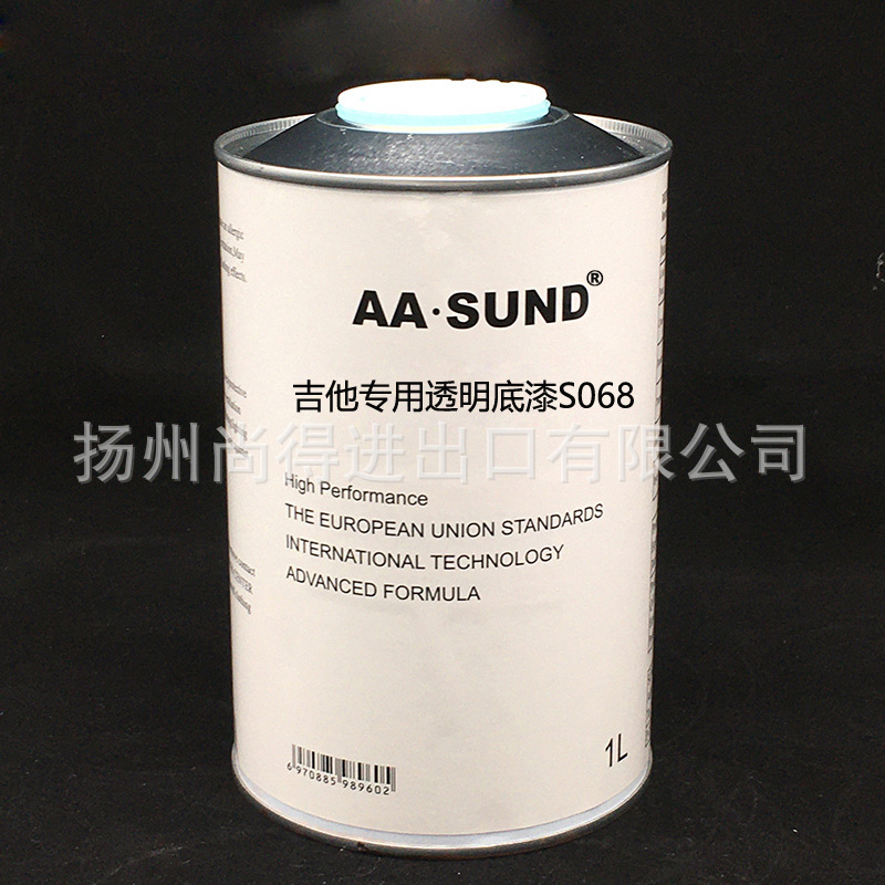 AASUND吉他专用透明底漆S068 附着力强抗划痕耐黄变家具透明漆1L
