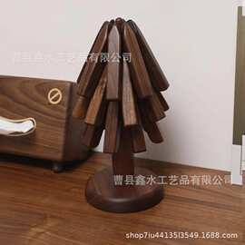 木质创意胡桃木一棵树实木隔热垫餐桌垫家用杯垫砂锅垫