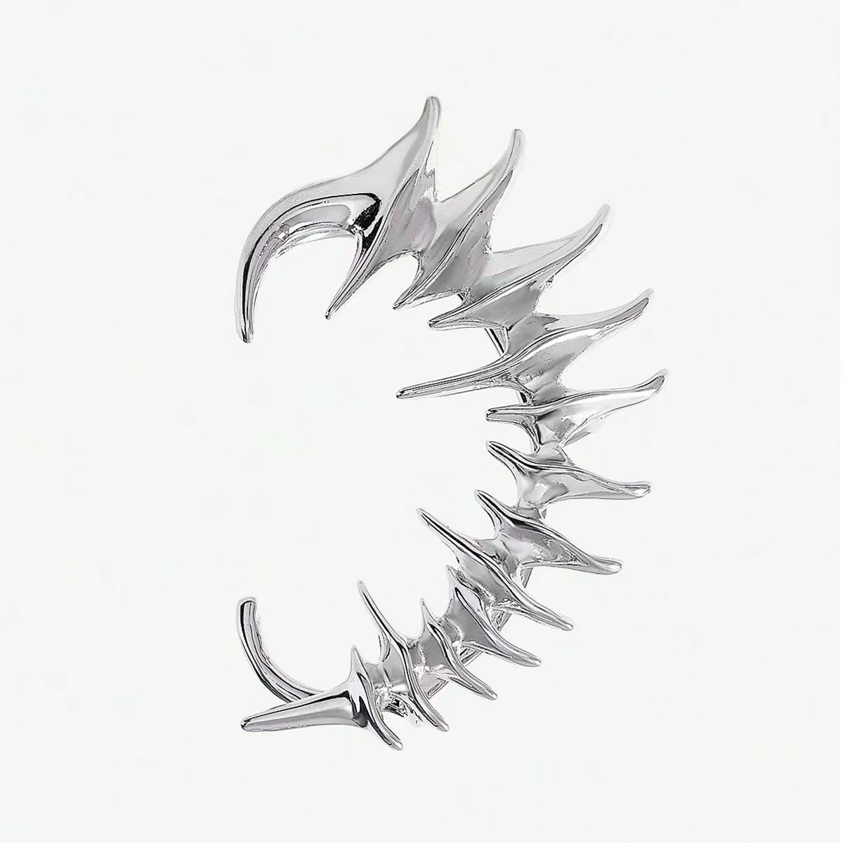 Mechanical skeleton, small design ear clips, metal earrings for men and women, (Cross-border trading), no pierced ears