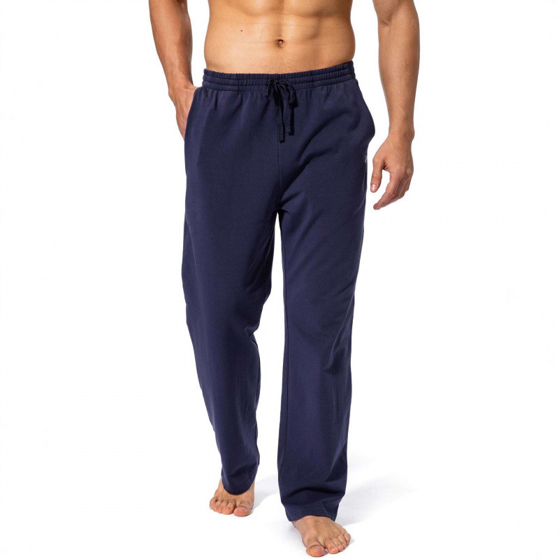 Cross-Border New Men's Yoga Sports Pants, Sports Casual Pants, Loose Breathable Open Bottom Casual Pants with Pockets