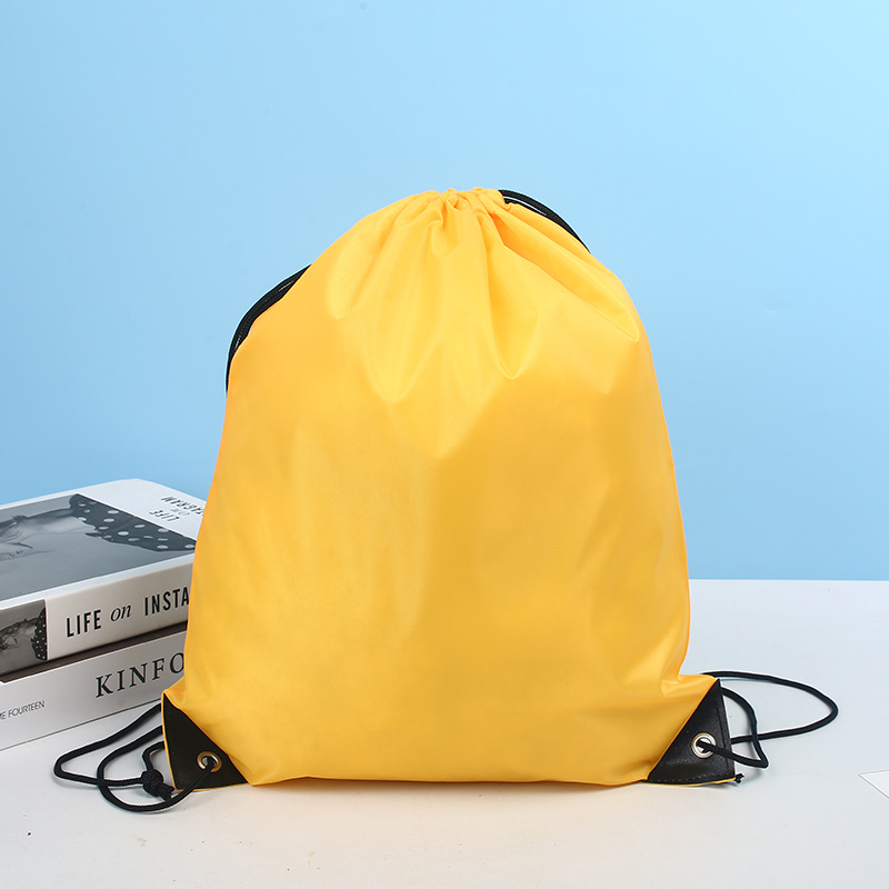 Bolsos de poliéster, mochila de Maratón de baloncesto al aire libre, bolsa de recogida de cuerda de tela de Oxford personalizada