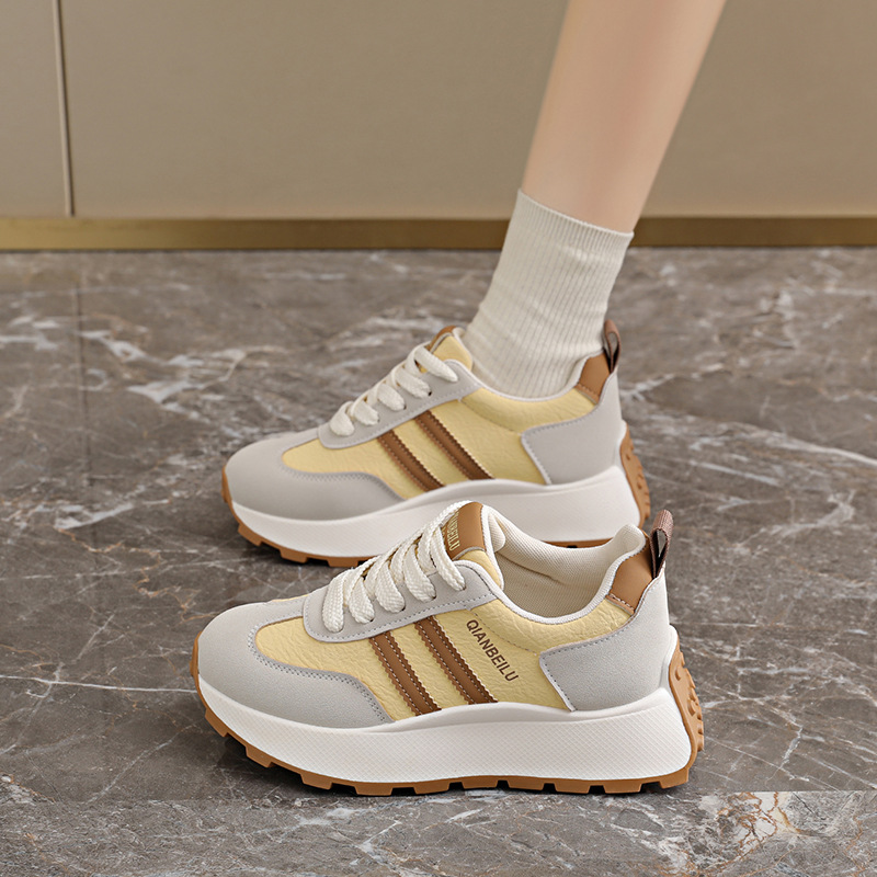Zapatillas Deportivas con Plataforma para Mujer 25527, PU, Suela de Caucho, con Aumento de Estatura, para Uso Diario image 2