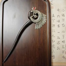 黑檀木发簪中国风饰品古风盘发新中式2025爆款精致发饰发簪