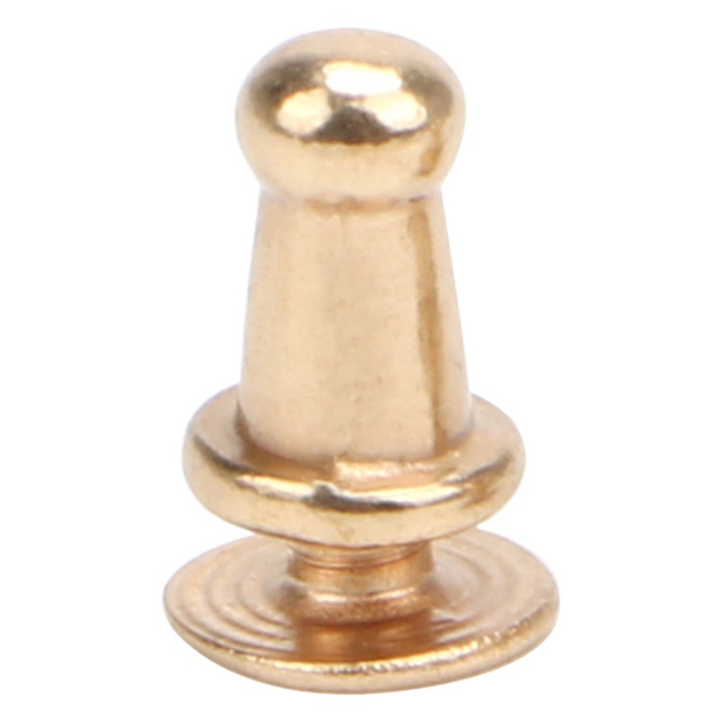 Factory wholesale zinc alloy luggage pacifier nail leather bag pacifier buckle with screw diy handmade monk head