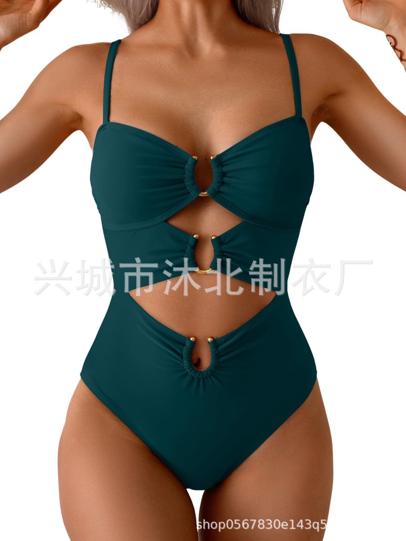 Amazon Europa y los Estados Unidos trajes de baño unidos tipo buckle bikini trajes de baño sexy trajes de baño huecos
