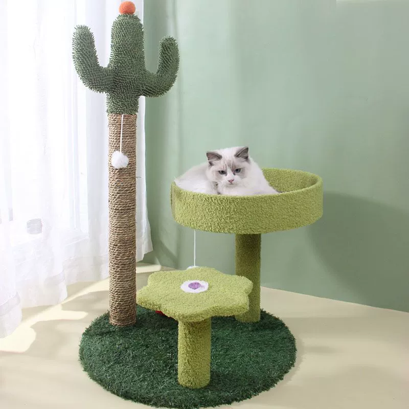 Кошачий домик с лазалкой и гнездом, интегрированный с сизалем, специальная цена, кошачий дерево-вилла, большая доска для когтей, игрушка-скребок, поставки для кошек