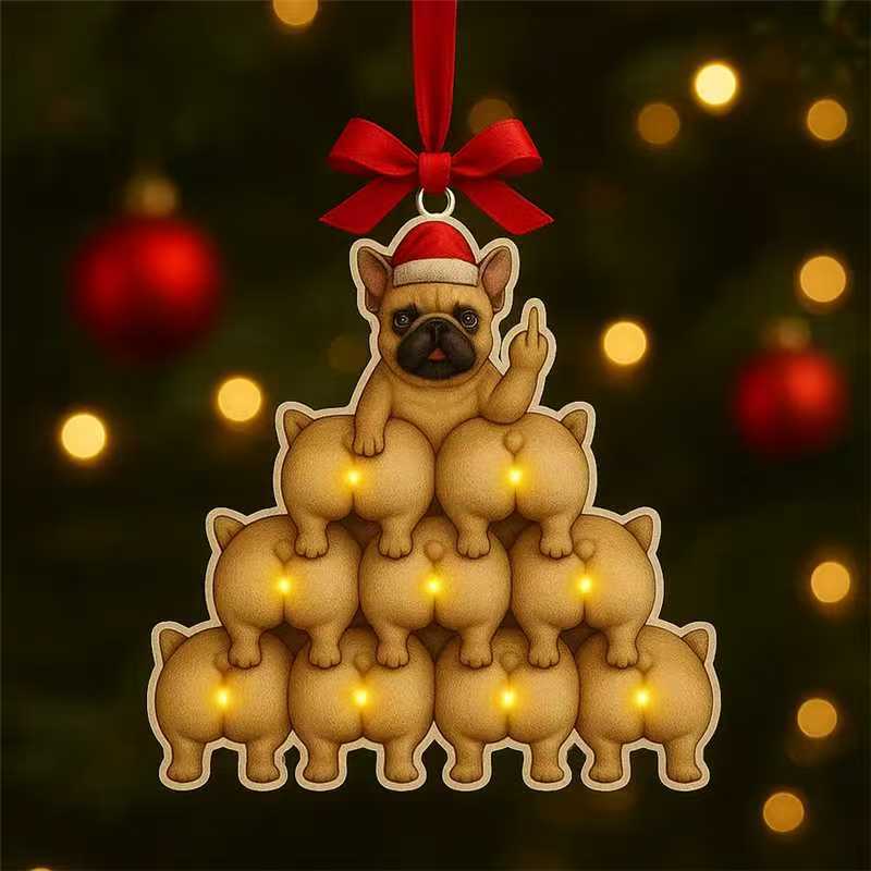 Nuevo transfronterizo 250 aniversario de la libertad de los Estados Unidos campana acrílica colgante decoración perro divertido colgante image 16