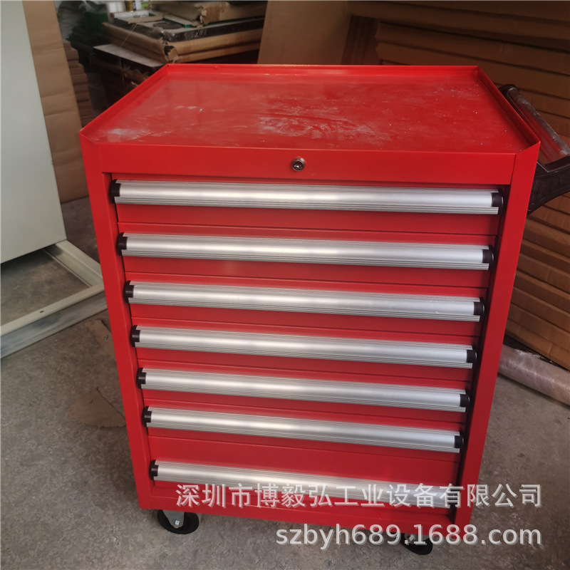 博毅弘全钢制工具柜 组合工具车 车间组装搬运移动重型工具车厂家