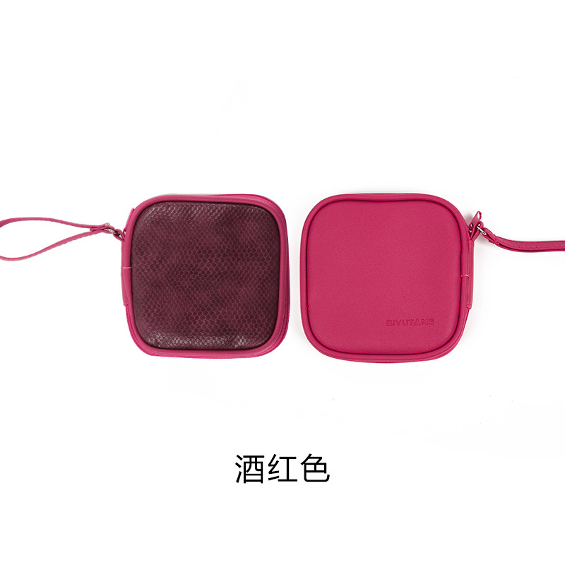Bolsa de almacenamiento de cable de datos al por mayor de fábrica Mini Banco de energía portátil cubierta protectora estilo simple bolsa de auriculares Bluetooth inalámbrico image 10