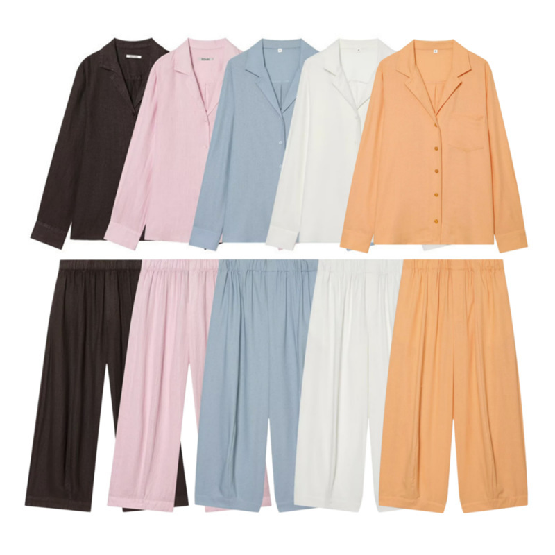Unizera Women's Clothing 2026 Summer New Cross-Border Long-Sleeve Pocket Shirt 5344010 Bucket Pants 4344045 Unizera Women's Clothing 2026 Summer New Cross-Border Long-Sleeve Pocket Shirt 5344010 Bucket Pants 4344045