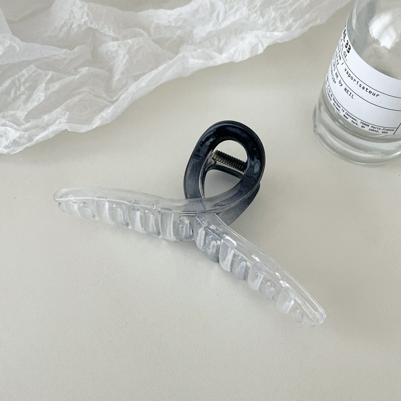 Clip de pelo de gran tamaño esmerilado simple Cabeza trasera updo horquilla de alto grado tiburón clip horquilla tocado al por mayor