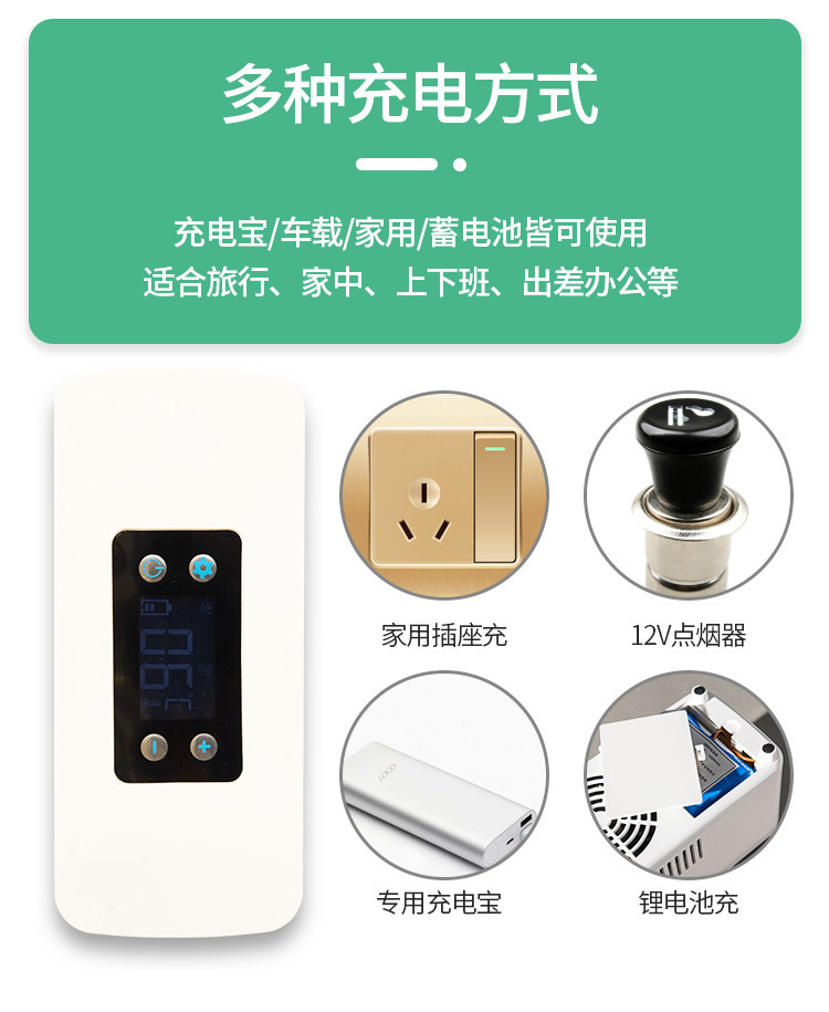 Medicine Car Refrigerator, Insulin Low-Temperature Storage Box, Mini Portable Medicine Box with Temperature Control for Travel