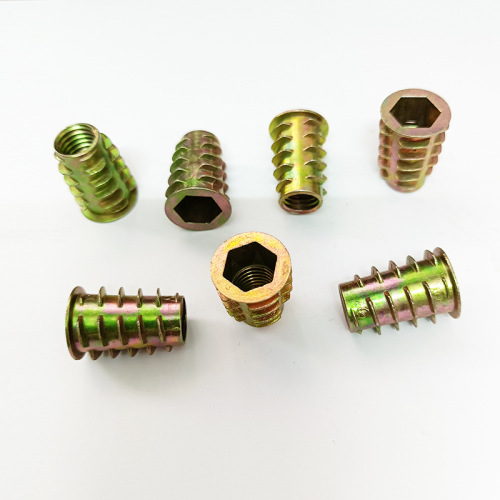 Inch alloy uninserted internal and external thread nut 5/32 3/16 1/4 5/16 3/8 with inserted internal and external thread nut
