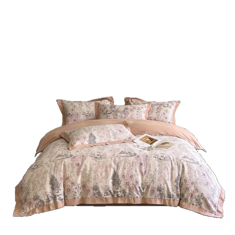 100% algodón molido, sábanas de cama de algodón