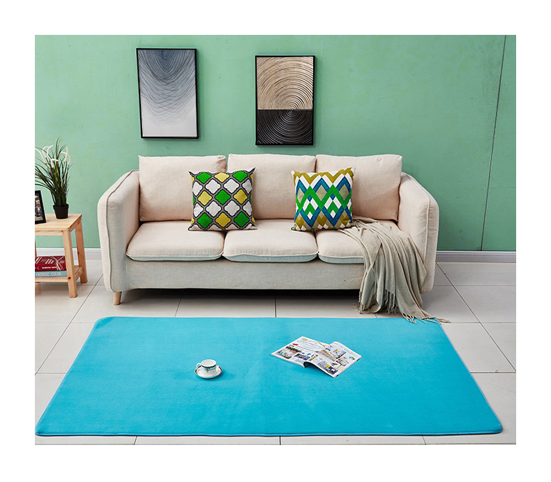 纯色地毯,客厅地毯,卧室地毯,珊瑚绒地毯