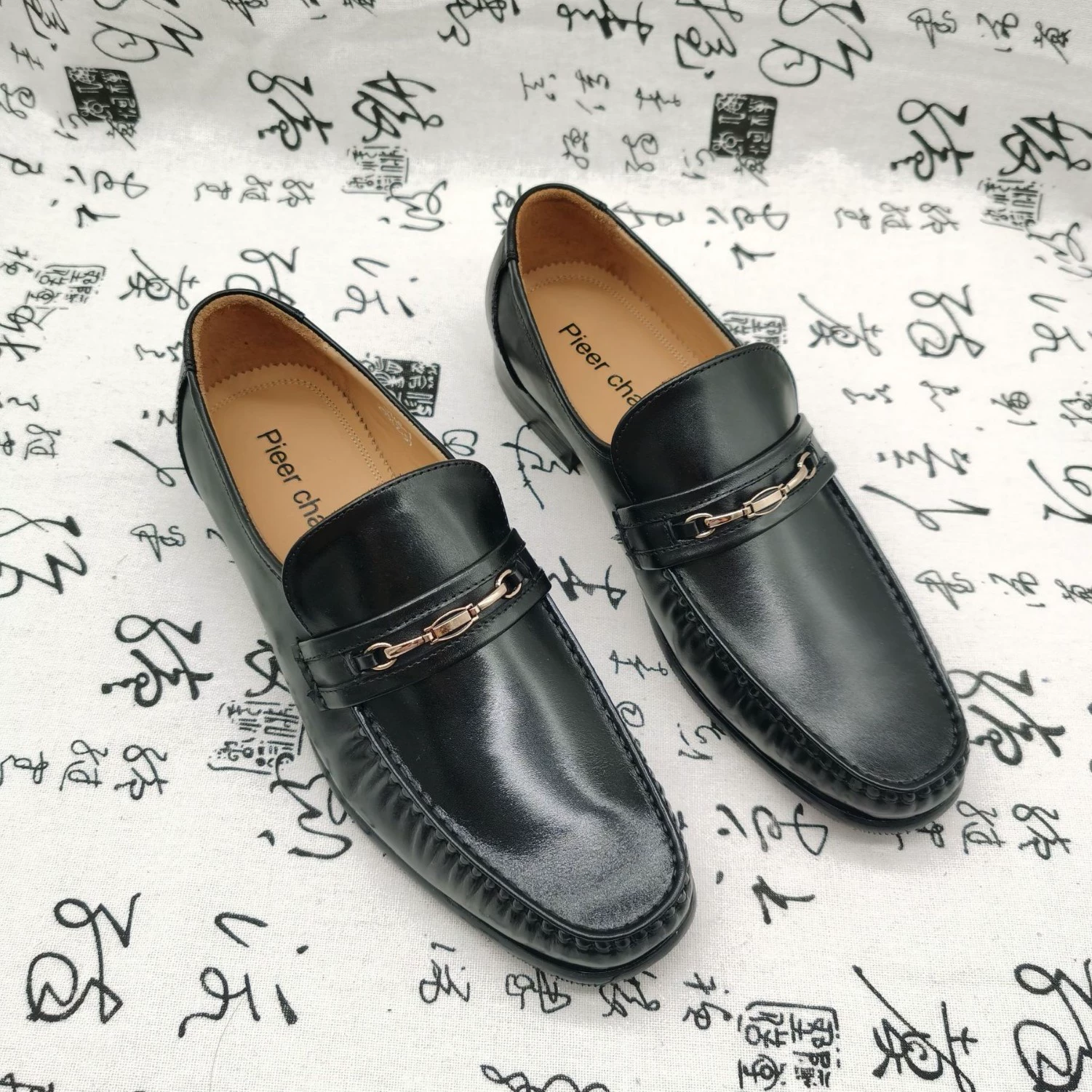 [Sha Chi та же модель] производитель взорвал мужскую обувь новая обувь Doudou Lefu черная овчинка мужской 168-8