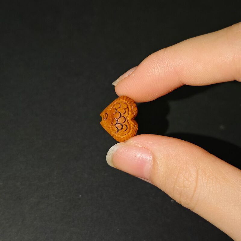 手工山桃核雕刻吊坠桃篮花筐锁桃木篮手链编红绳婴儿童宝宝饰品|undefined