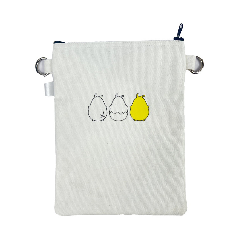 卡通帆布袋印花棉布袋小鸡帆布斜跨包日系风源头厂家可订LOGO