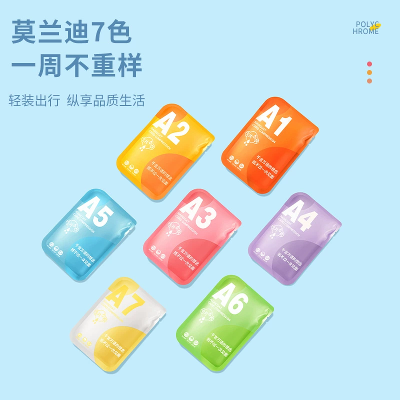 Handheld travel raincoat, waterproof children's cards, increased thickness