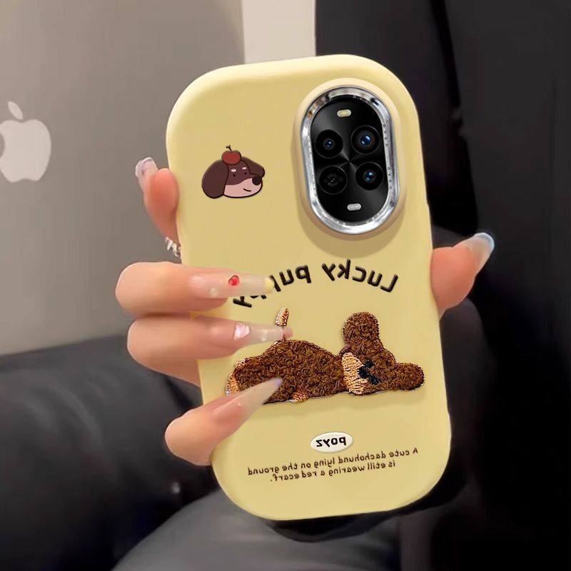For Huawei Nova13 Phone Case High Sense HUAWEInova12pro Protective Case Embroidered Teddy Dog