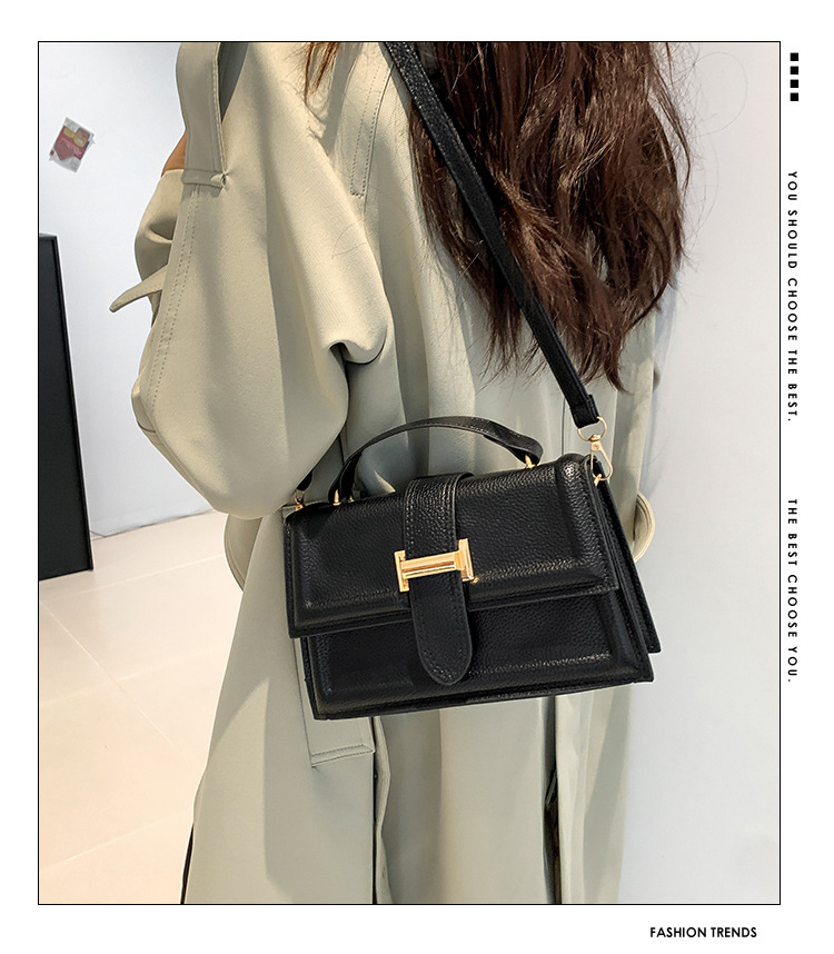 Small square bag women's bag 2024 new high-end bag crossbody bag decorative bag Hong Kong belt shoulder handbag_voghion.com