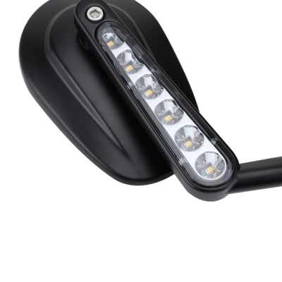 Motorcycle rearview mirror mirror 1 pair with LED