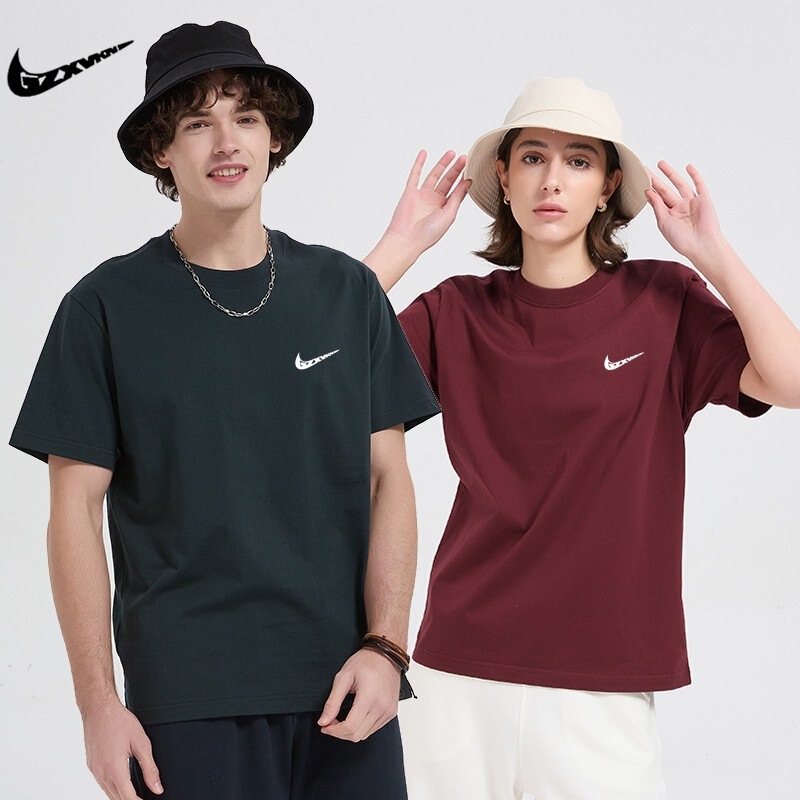 Combed Cotton Short-Sleeved Men's T-Shirt 2026 Summer New Style Solid Color Regular Shoulder Sleeve Casual Sports Breathable Top Direct Sale