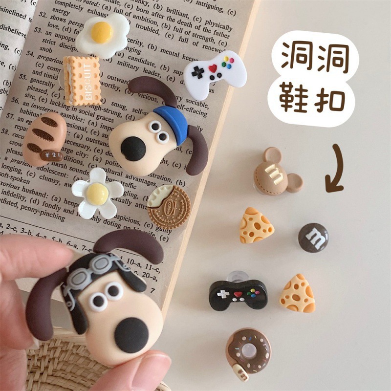 Hoyo Hoyo accesorios de zapatos lindos dibujos animados DIY botones de zapatos floral botones de zapatos accesorios botones de botones accesorios botones de PVC botones de zapatos