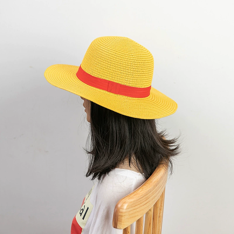 Костюм в стиле Лuffy как в One Piece, шляпа соломенная COSPALY для анимации, костюм, шляпа для родительско-дочернего занятия