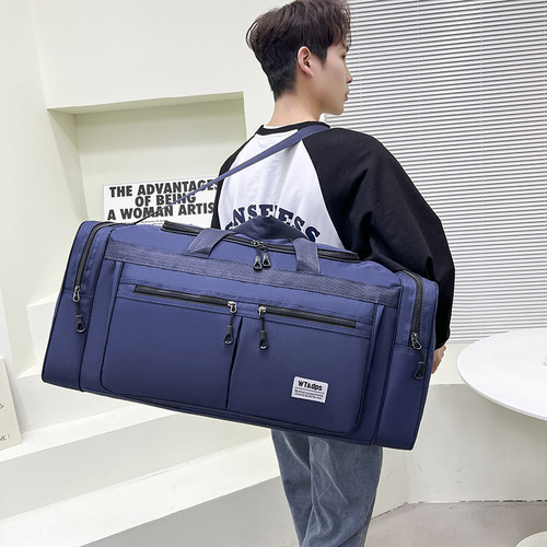 旅行包男简约大容量斜挎手提款网红短途出差旅游行李袋运动健身包