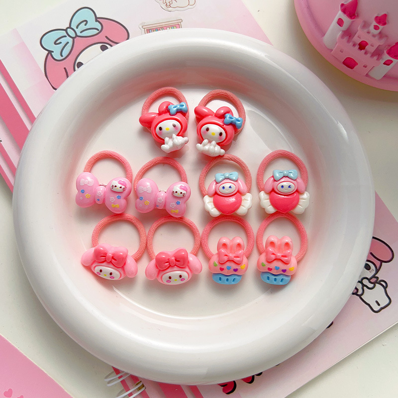 Anillo de cabello para niños Kulomi niñas bebés Sanli Anillo de cabello para dedo niñas de alta elasticidad no lesionar banda de goma