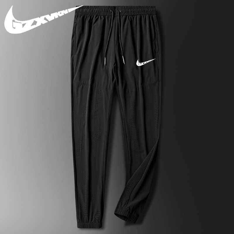 Men's 2025 Summer Long Pants Ice Silk Breathable Quick-Dry Pants Outdoor Sports Casual Pants Men's Plus Size Stretch Air Conditioning Pants