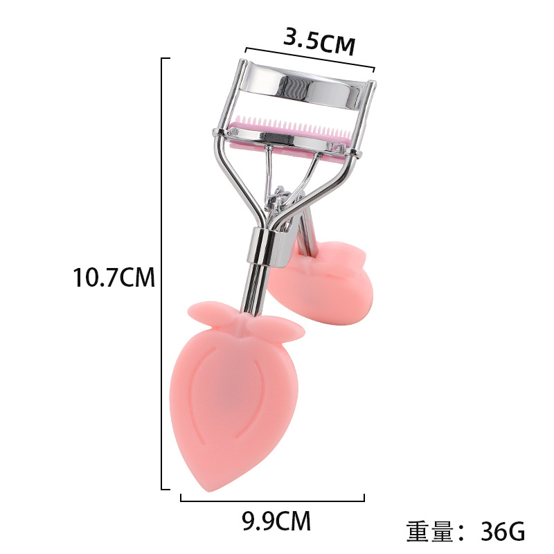 Corazón de桃 mango clip de pestañas gran ángulo natural sol pestañas curvas artefactos herramientas de maquillaje de belleza clip de pestañas novato