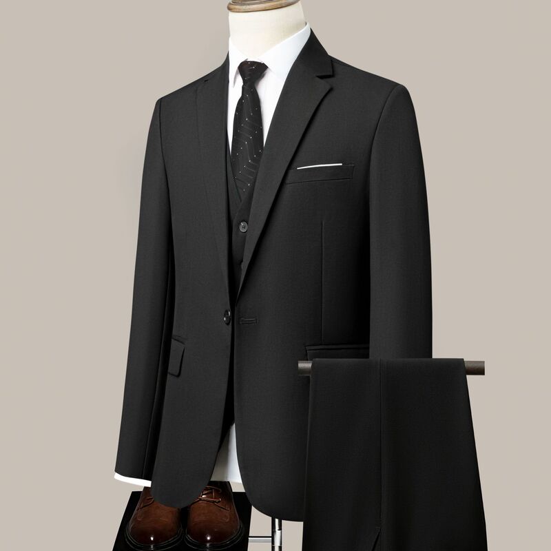 Casual Suit for Men, Groom's Wedding and Engagement Attire, Business Formal Wear, Slim-Fit Men's Suit Jacket with a High-End Feel