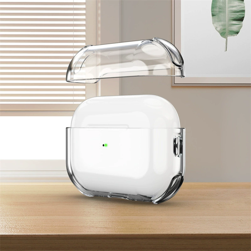 Protective Case (Apple AirPods) — Compatible with Pro/3/4/2/1, Transparent, Keyring