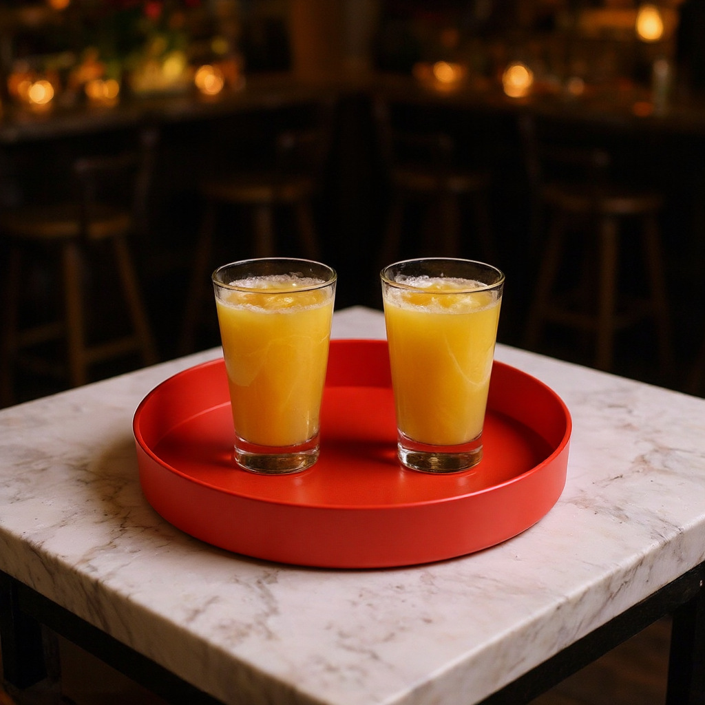 供应塑料端酒防滑餐盘 洒吧促销礼品塑料托盘 塑料酒吧家用托盘