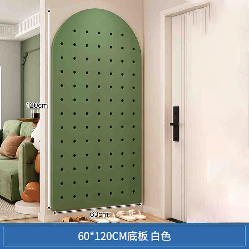 puerta de entrada madera sólida agujero de madera placa de agujero estante de pared de pared