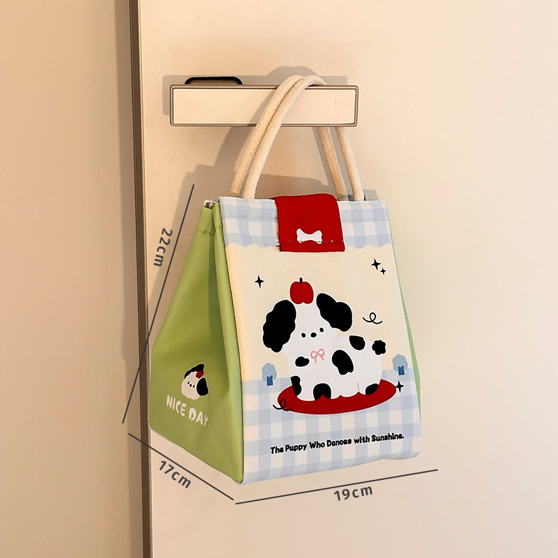 可爱饭盒袋手提包学生上班族早餐包保温袋便携加厚午餐带饭便当包|undefined