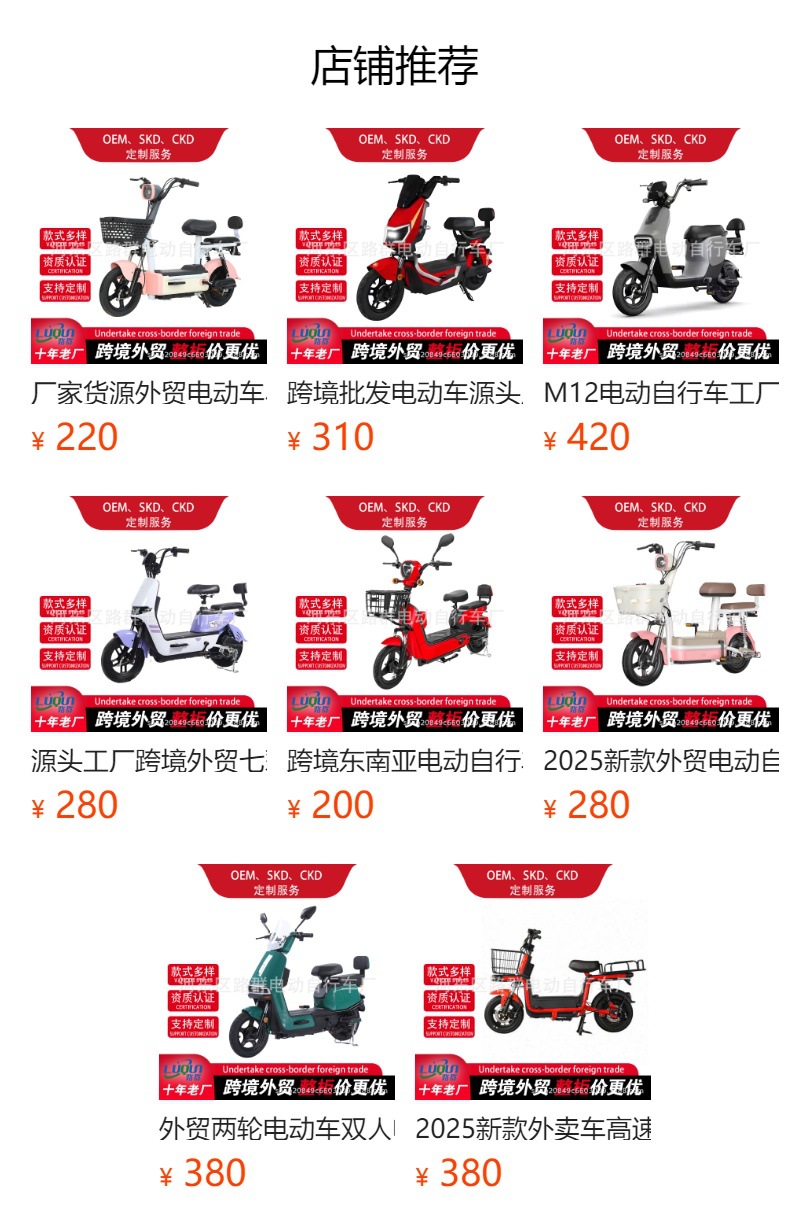 Factory Adult Electric Bicycle, Small Electric Motorcycle, Long-Distance Riding King, Mini Taxi, Electric Vehicle, Mini Portable
