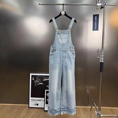 柚子mm2025年春夏新作フランスレトロ水洗いデニムバックパンツ年齢がゆったりしています。
