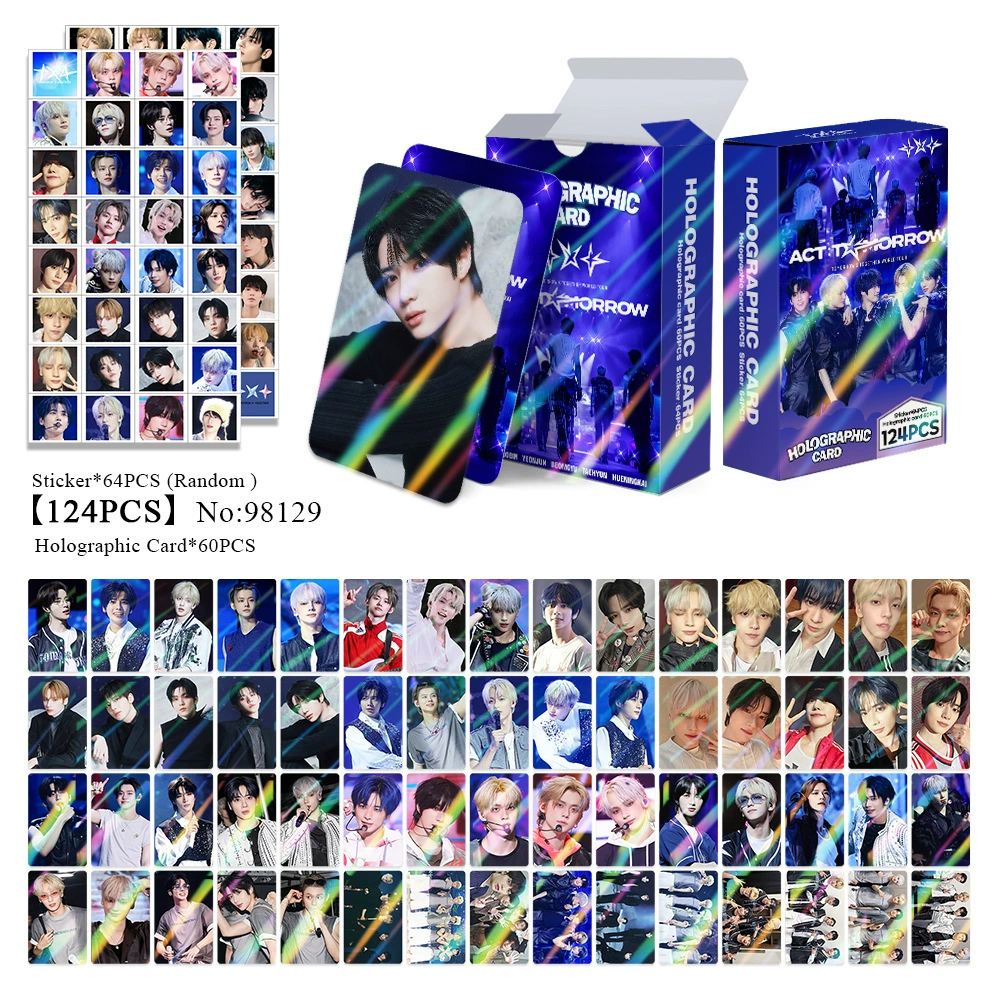 New Model Exclusively for Foreign Trade: 124 Holographic Cards, Total Chain Gidle Str Bptwice Celebrity Merchandise Lomo Small Cards