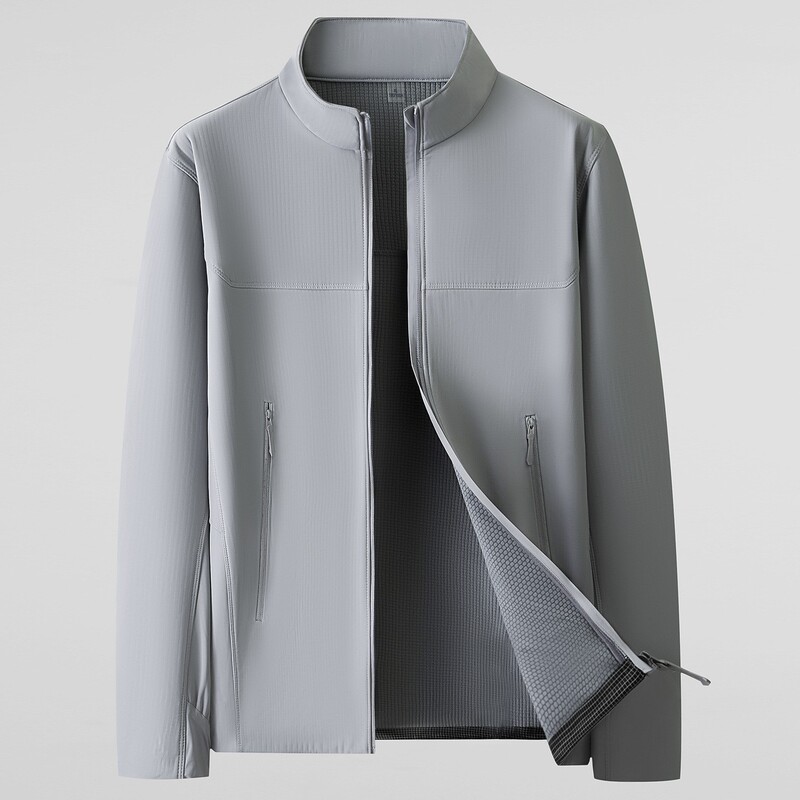 Fat Brother 2025 Fashion Stand Collar Jacket Men's Plus Size Autumn Casual Solid Color Easiest for Match Jacket Fat Man Loose Soft Fat Brother 2025 Fashion Stand Collar Jacket Men's Plus Size Autumn Casual Solid Color Easiest for Match Jacket Fat Man Loose Soft