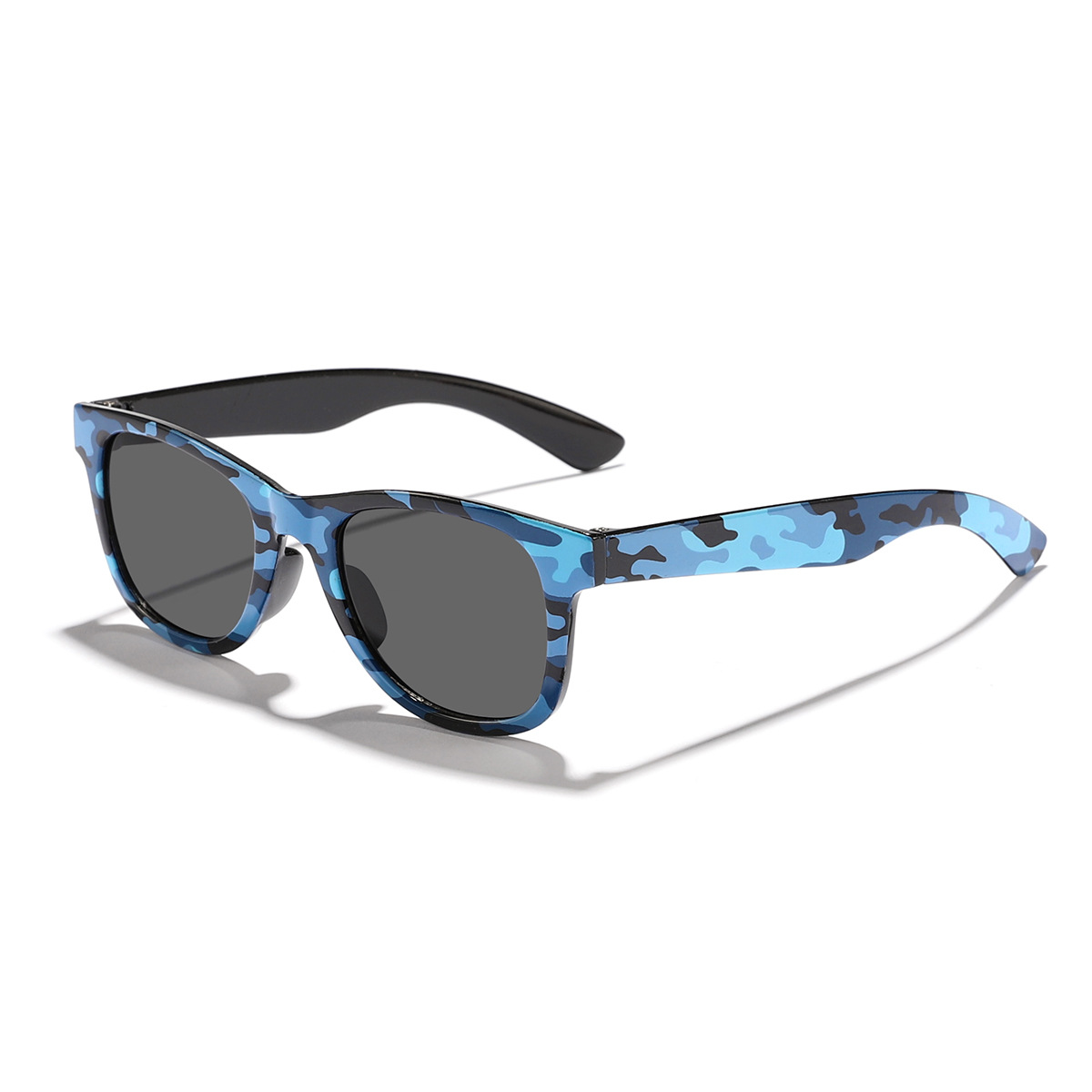 Nuevas gafas de sol de todo fósforo de la serie de camuflaje para niños transfronterizos, gafas de sol cuadradas de colores para bebés lindos Sunglasses